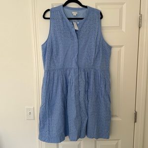 NWT JCrew Eyelet Shirt Dress